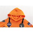 thumbnail image 4 of StylesILove Baby Toddler Boy Astronaut Cotton Onesie Hooded Romper Cosplay Party Halloween Jumpsuit Outfit (12 Months, Orange - Short Sleeve), 4 of 8