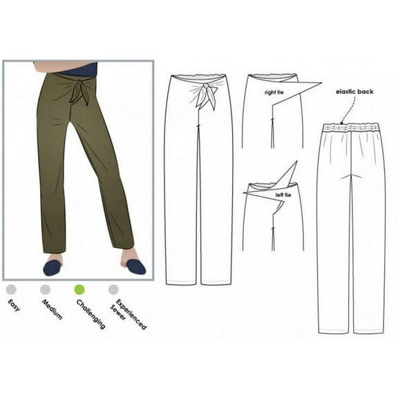 Style Arc Sewing Pattern Trudy Pants Women