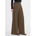 thumbnail image 3 of PRETTYGARDEN Womens Fall Wide Leg Trousers High Elastic Waist Loose Pleated Long Flowy Palazzo Work Pants with Pockets, 3 of 6