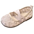 thumbnail image 2 of WNVMWI Summer Toddler Shoes Girls Mesh Dress Shoe Kids Mary Jane Flats Toddlers for Wedding Party Holiday Wear Rose Gold Size 9, 2 of 7