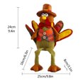 thumbnail image 4 of Yuedong Children Toys Thanksgiving Decoration Turkey Doll Kid Gift Plush 25*8*24cm Polyester + Fiber Turkey-shaped Ornaments, 4 of 12