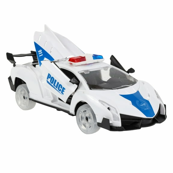 Kidplokio 360 Degree Bump N Go Police Car Lights Sounds Boys Ages 3 and Up