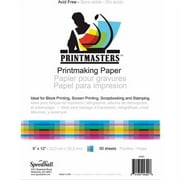 Speedball Print Master Block Printing Paper, 9"x 12" 60 Pound 50 Sheets