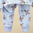 thumbnail image 4 of TOWED22 Baby Girl Toddler Clothes Fall Winter Outfits Long Sleeve Soft Sweatshirt + High WaistFit Joggers 2pcs Set for School Daily Wear(Blue,6-7 Y), 4 of 6