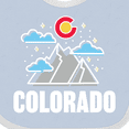 thumbnail image 4 of Inktastic Colorado Mountains and Clouds Boys or Girls Baby Bib, 4 of 4