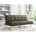 thumbnail image 2 of Hawthorne Collections Tufted Convertible Sleeper Sofa in Java, 2 of 6