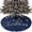 DarkBlue, variant on Navy Blue Christmas Tree Skirt 36 Inches, Botanical Snowflake Xmas Vintage Xmas Trees Skirt Mat Cover Decorations for Holiday Party Indoor Outdoor