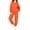 Orange, variant on ATOGUTA Girl's Clothes Size 2T-14 Kids Fashion Tracksuit Two Piece Outfits Full Zip Sweatshirt and Sweatpants with Pockets Orange