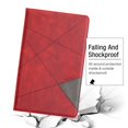 thumbnail image 4 of Dteck Case for Samsung Galaxy Tab A 10.1" SM-T510 (2019 Released), Luxury Leather Rhombus Patterned Wallet Card Holder Cover Folio Protective Kickstand Cover,Red, 4 of 5