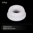 thumbnail image 3 of 6Pcs T Type Rubber Grommet Mount Dia 33.3mm ID 22mm H 15mm Seal Protection Flexible Hole Plugs White, 3 of 5