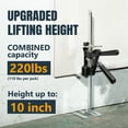 thumbnail image 3 of POWERTEC 2PK Labor Saving Arm Jack - 220 lbs Heavy Duty Furniture Lifters , 10" Adjustable Height, for Cabinets, Doors, Appliances, Installation & Home Improvement (71912N), 3 of 8