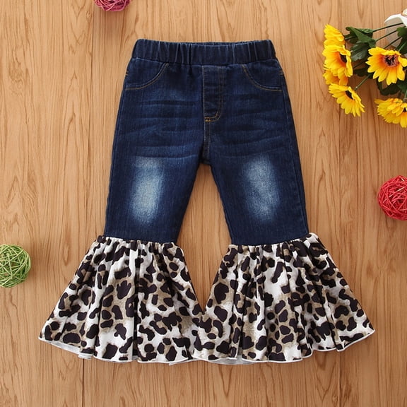 Girls Pants Toddler Jeans Children Tassel Denim Activewear