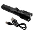 thumbnail image 2 of Hyper Tough 770 Lumen LED Rechargeable Flashlight, USB-C Wire included, 3 modes with Zoomable light, Durable Aluminum, 2 of 5