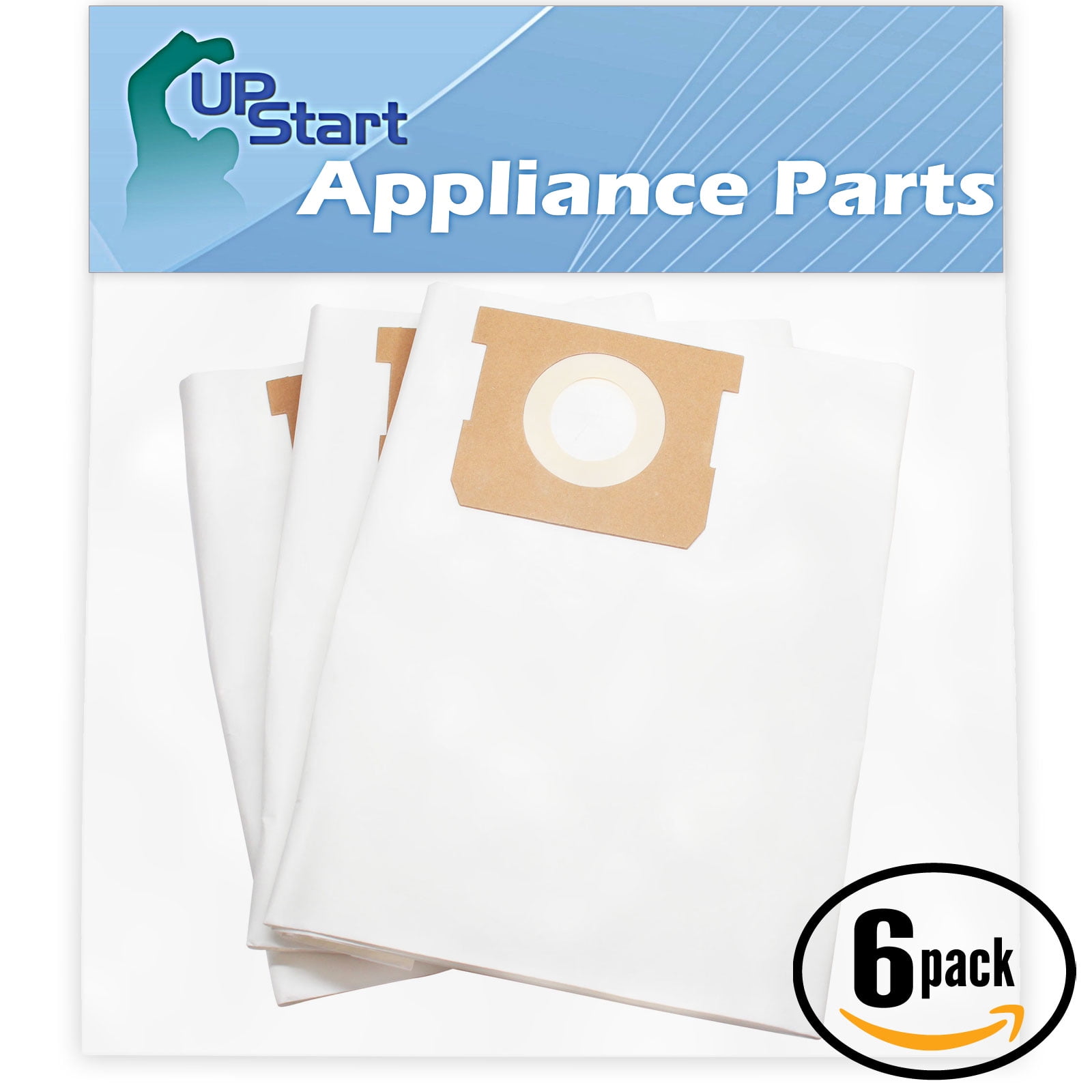 5-Pack Einhell TE-VC Replacement 5.2-Gallon Dirt Bag Filter for Wet//Dry Vacuums