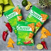 Quest Tortilla Style Protein Chips, Chili Lime, 1.1oz - 4 Count Bags
