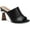 Black, variant on Womens Black Goring Cushioned Magnolea Square Toe Sculpted Heel Slip On Heeled Sandal 7.5 M