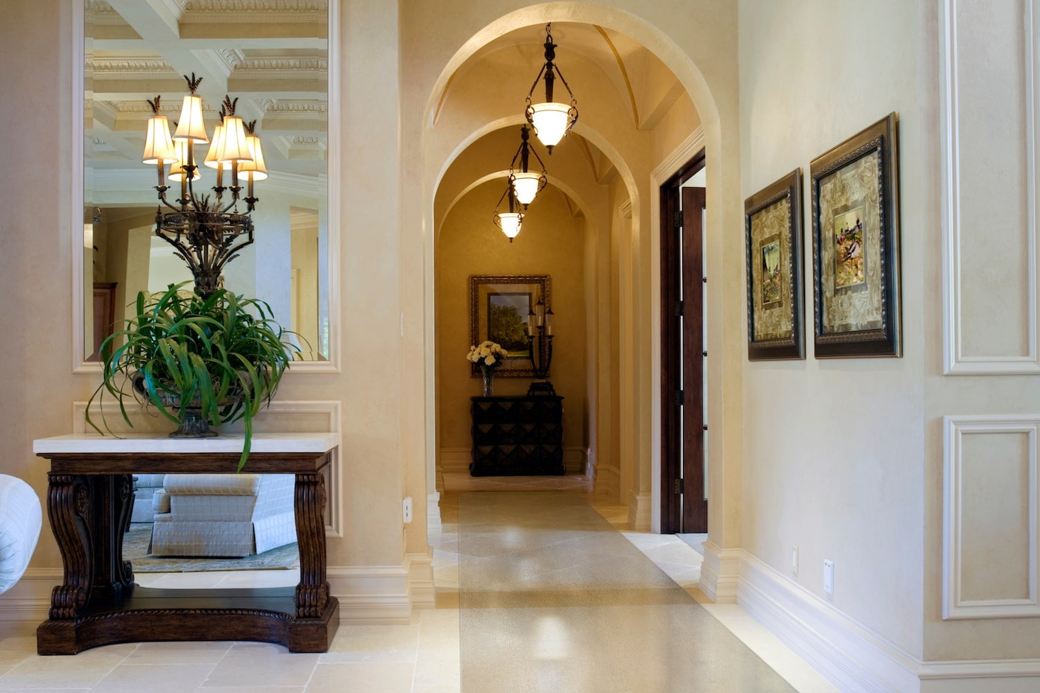 ExactMade Clear Hard Floor Runner, 42 x 42 Inch, USA Made, Safe, 2mm Thick Vinyl, Floor Protector