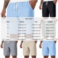 thumbnail image 4 of EOYWHK Athletic Shorts with Pockets Drawstring Outdoor Mens Shorts Athletic Soft Lightweight Breathable Elastic Waist Shorts for Men Black, Size M, 4 of 9