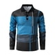 thumbnail image 3 of pstuiky camisa de manga larga para hombre, Camisa de manga larga con solapa y botones de tela holgada con diseño de patchwork para hombre top de hombre xl, 3 of 8