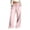 Pink, variant on Likimi Pants Women High Waisted Wide Leg Elastic Waistband Solid Color Loose Fit Elegant Casual Comfort Trousers With Pockets Pink Size S