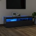 thumbnail image 6 of vidaXL TV Cabinet with LED Lights Black 23.6"x13.8"x15.7", 6 of 45