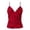 Red, variant on Wdgfv Women Sequin Sparkly Cami Top Spaghetti Strap Rhinestone Camisole Sheer Mesh See Through Tank Top Hot Pink M