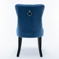 thumbnail image 6 of Resenkos Upholstered Tufted Dining Chairs Set of 2 with Nail Head Decor, Blue Velvet Fabric, 6 of 10