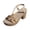 Yellow, variant on Rokment Womens Platform Slingback Dress Sandals 2026 Beach Summer Boho Braided Gemstones Chunky Block High Heel Linen Sandals Beige Size 5