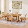 thumbnail image 4 of Jopath Rattan Dining Chairs Set of 2, Cane Upholstered Kitchen Side Chair with Natural Hardwood Frame for Kitchen Restaurant Tan, 4 of 9