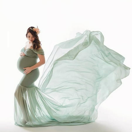 

Simplmasygenix Women s Maternity Short Sleeve Dresses Summer Clearance Clothing Women Pregnants Photography Props Ruffles Solid Dress