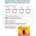 thumbnail image 2 of RV Designer Push Button Switch 10A SPST 4.5 Inch Leads, Black, 2 of 2
