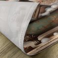 thumbnail image 4 of Ambesonne Rustic Place Mats Set of 4, Farmhouse Grizzly Bear Bath, Standard Size, Chocolate Rose Green, 4 of 5