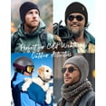thumbnail image 7 of FURTALK Winter Beanie Hats with Earflap for Men Warm Fleece Line Knitted Outdoor Caps, 7 of 7