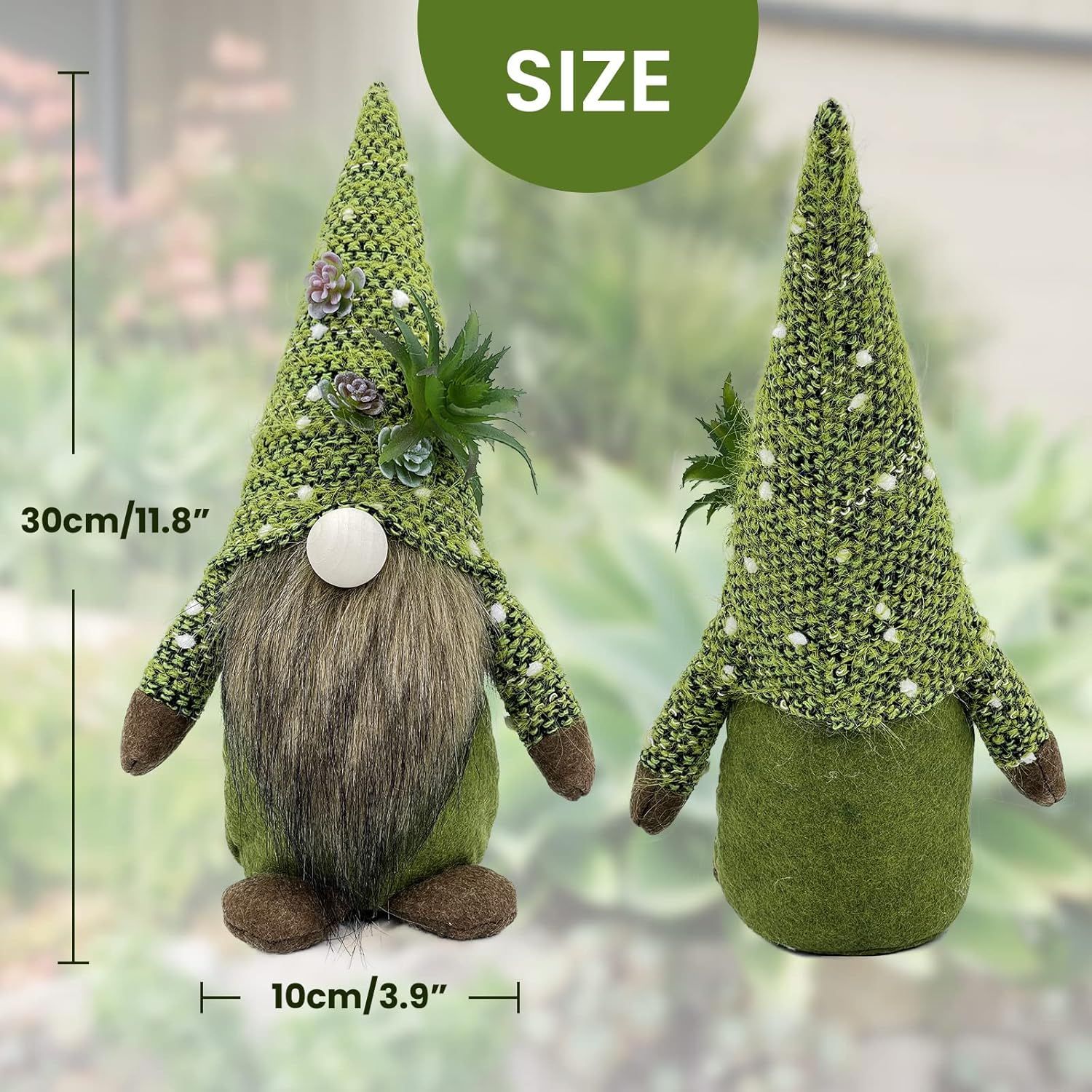 Set of 3 Hocus Pocus Witch Gnomes with Brooms for Rustic Halloween Decor