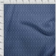 thumbnail image 3 of oneOone Georgette Viscose Navy Blue Fabric Chevron Block Dress Material Fabric Print Fabric By The Yard 42 Inch Wide, 3 of 4
