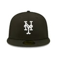 thumbnail image 2 of Men's New Era Black New York Mets Team Logo 59FIFTY Fitted Hat, 2 of 5