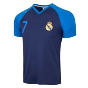 Rhinox Real Madrid #7 Soccer Jersey, Polyester, Navy/Sky, YS-YXL