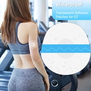 55 Pack Dexcom G7 Over Patches 100% Waterproof, Full Coverage Breathable & Transparent G7 Overpatch Tape Long Lasting to 10 Days, CGM Sensor Patches Non-Glue in Central