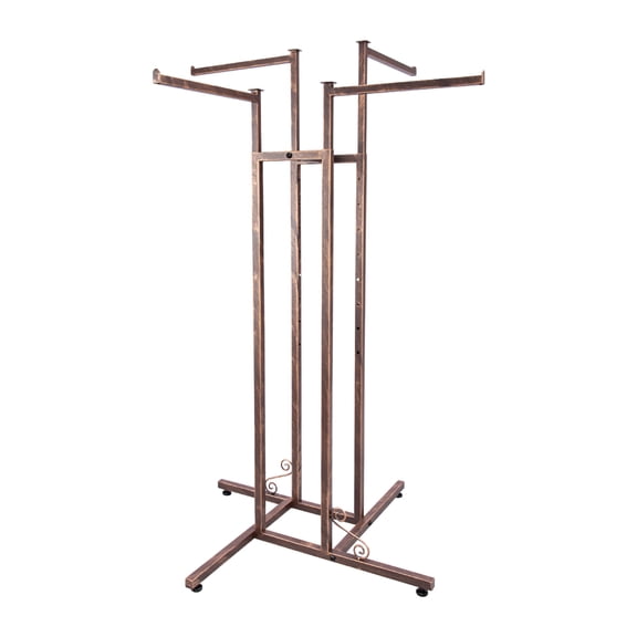 SSWBasics 4-Way Clothing Rack with Straight Arms - Adjustable