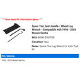 thumbnail image 2 of Spare Tire Jack Handle / Wheel Lug Wrench - Compatible with 1996 - 2001 Nissan Sentra 1997 1998 1999 2000, 2 of 2