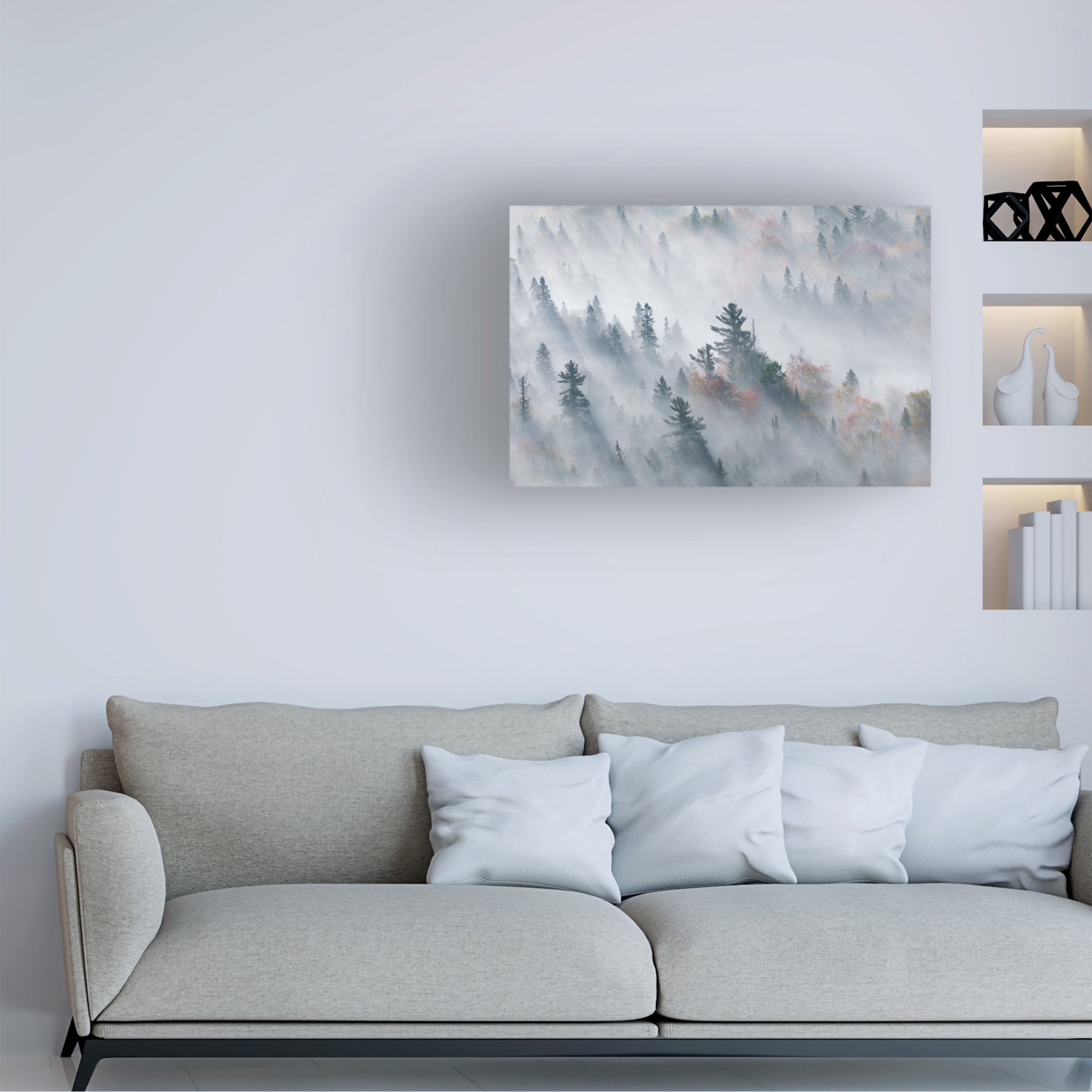 Trademark Fine Art Jennifer Zhao The Fog Of Silence, The Fog Of Illusion Canvas Wall Art