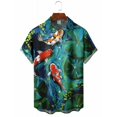 thumbnail image 2 of Camisetas gráficas de animales marinos para hombres, ropa con impresión 3D, camisas hawaianas de playa, camisetas de manga corta Y2K, ropa vintage, blusa con solapa, 2 of 4