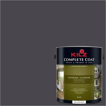 KILZ COMPLETE COAT Interior/Exterior Paint & Primer in One #RM240 Grate (Best Paint For Exterior Fiberglass Door)