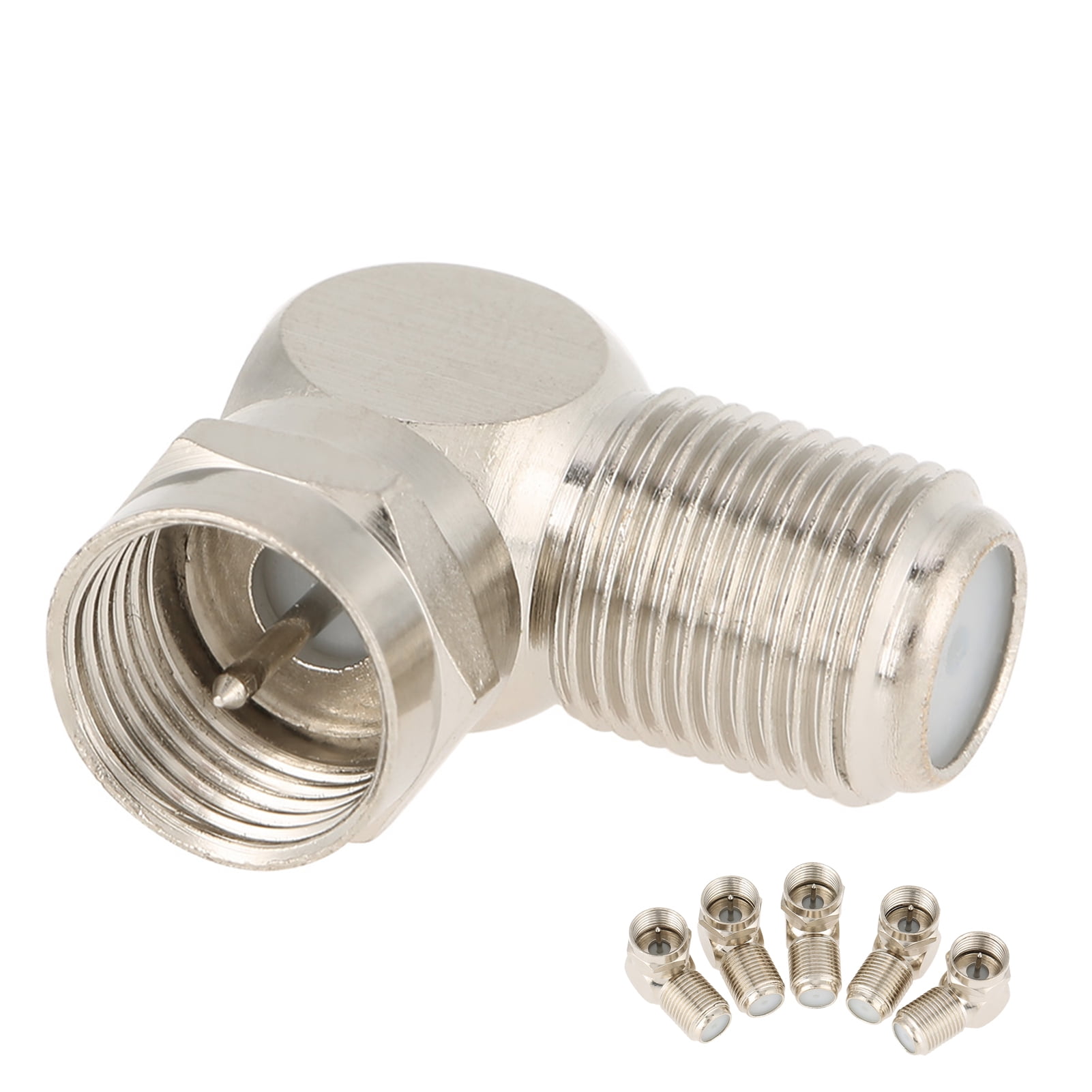 5 Pcs FType Adapter Connector, F Type Right Angle Male To Female RF