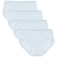 thumbnail image 4 of Linkshare Women's Cotton Underwear Mid Waisted Full Coverage 4-Pack Ladies Panties, 4 of 10
