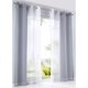 thumbnail image 2 of Cortina de ventana transparente 2 piezas voile sheer cortina del ojal ancho del panel ancho 280cm gris - tamaño l Gray- Size L Magideal Cortina de ventana transparente, 2 of 5