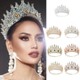 thumbnail image 2 of Exquisite Tiaras Women Crystal Crowns Heavy Duty Princess Headpiece for Bridal Parties and Birthday Celebrations, 2 of 8