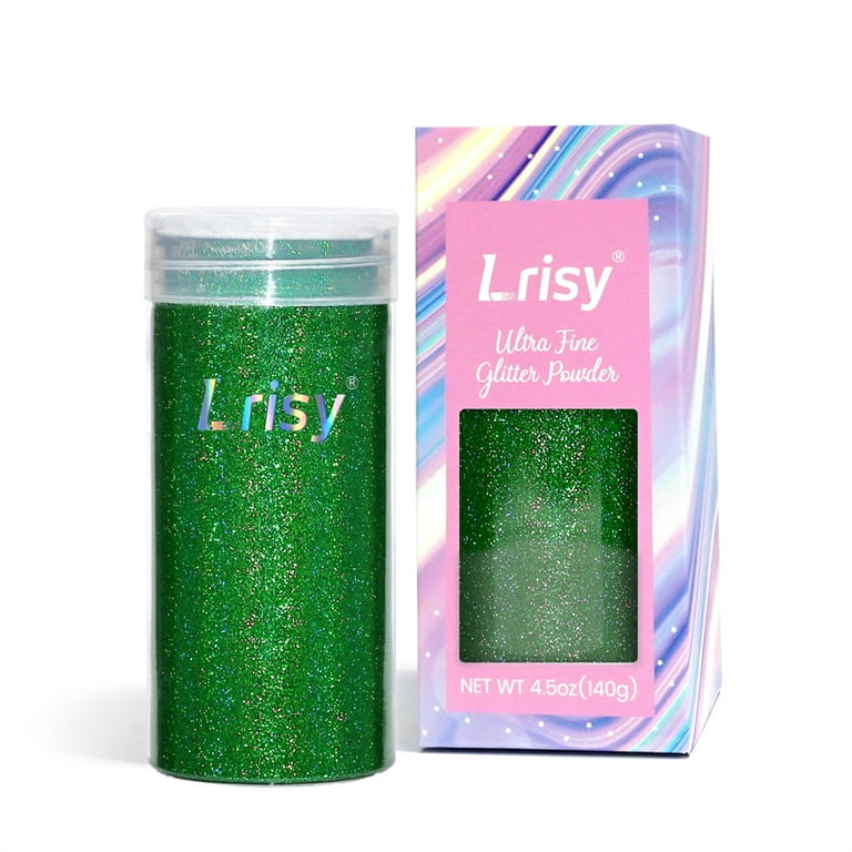 Lrisy Holographic Extra Fine Glitter Powder with Shaker Lid, Craft Glitter  Sequins for Epoxy Resin, Slime,Tumblers,Nail&Painting Arts 140g/4.5oz