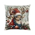 thumbnail image 1 of 3D Effect Christmas Pillowcase Cover - Festive Home Sofa Decoration, 1 of 6