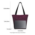 thumbnail image 2 of Lsque Dark Purple Glitter Pattern Beach Tote,Shoulder Handbag,Spacious Tote Bag,Lightweight Travel Bag,Versatile Shopping Bag, 2 of 6